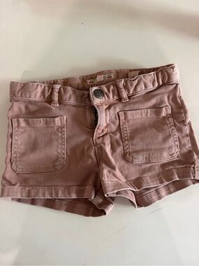 BONPOINT 🍒 girls size 6 mauve pink denim shorts